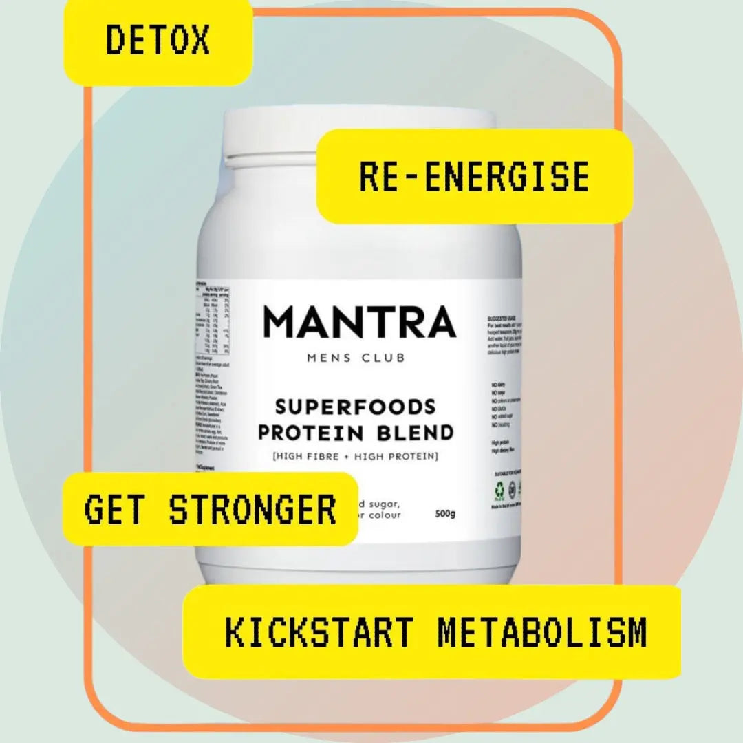 Superfoods Protein Powder for Men - Lean Muscle & Energy Boost. Huel diet alternative